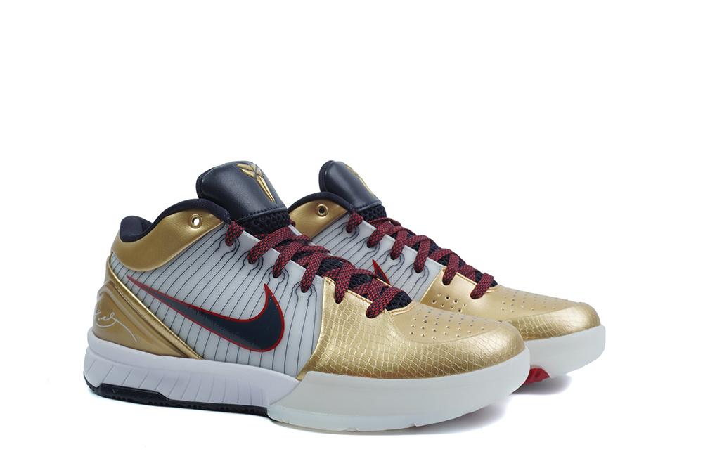 PK God Kobe 4 Protro Metallic Gold and Dark Obsidian RETAIL MATERIALS READY TO SHIP